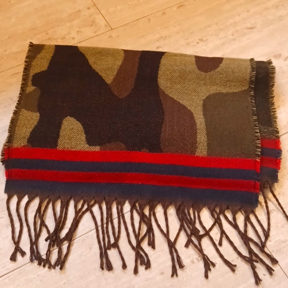 Herbalife Nutrition Unisex Camouflage Fringed Scarf - Picture 1 of 6